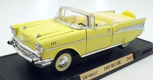 Road Signature 1/18 Scale Diecast 92108 - 1957 Chevrolet Bel Air - Yellow - Picture 1 of 5