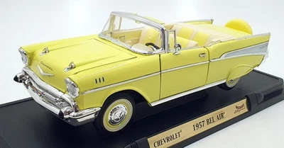Road Signature 1/18 Scale Diecast 92108 - 1957 Chevrolet Bel Air - Yellow - Image 1 of 4