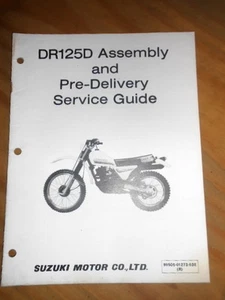Suzuki Assembly & Pre Delivery Service Guide 1985 DR125 D - Picture 1 of 1