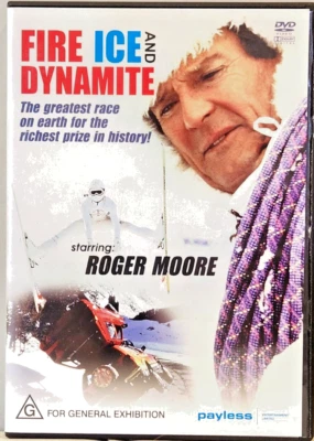 FIRE ICE AND DYNAMITE - Willy Bogner, Roger Moore, Simon Shepherd - DVD - Image 1 of 2