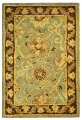 Safavieh Antiquity GREEN / BROWN 2' X 3' Area Rug - AT21H-2 - Image 1 of 3