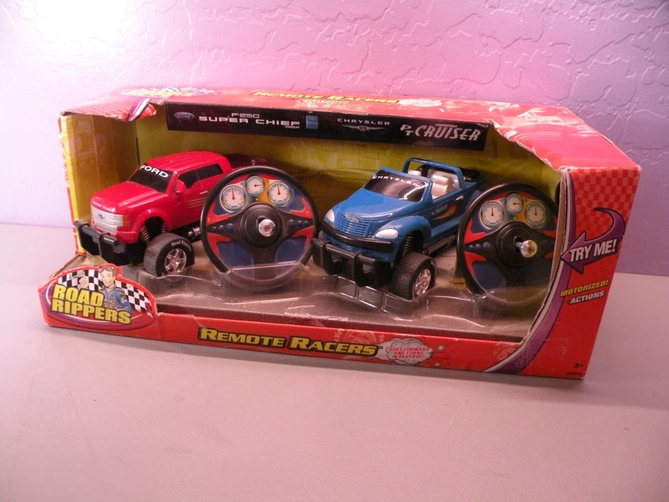 Road Rippers Ford Chief Chrysler Pt Cruiser Remote Racers Control NIB box damage - Image 1 of 4