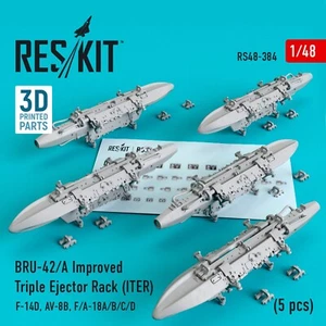 BRU-42/A Improved Triple Ejector Rack (ITER) (5 pcs) ResKit RS48-0384 Scale 1:48 - Bild 1 von 24