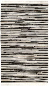 Safavieh Rag Rug BLACK / MULTI 2'-6" X 4' Area Rug - RAR129Q-24 - Picture 1 of 3