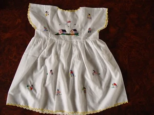 $40 SISTER LUCY'S HAND EMBROIDERED DRESS HAND MADE BABY CLOTH ALL COTTON NEW. F - Picture 1 of 2