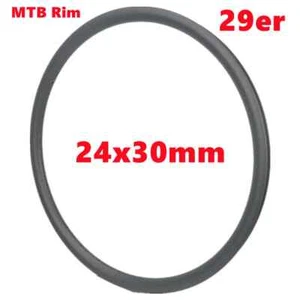 29er Kohlefaser MTB Fahrrad Radfelge XC 28 Löcher 24 mm Tiefe 30 mm Breite Felgen - Bild 1 von 16