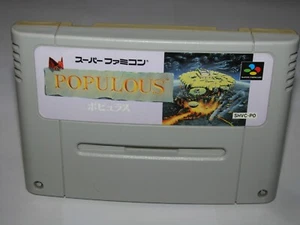 Populous Super Famicom SFC Japan import US Seller - Picture 1 of 2