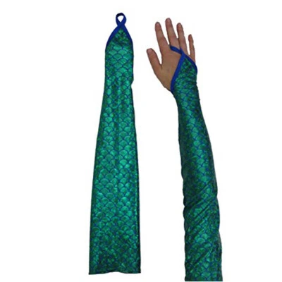 NUEVO Guantes Extra Largos TALLA EXTRA GRANDE Sirena Holograma Sin Dedos Longitud Opera 1X/2X Foto 1 de 4