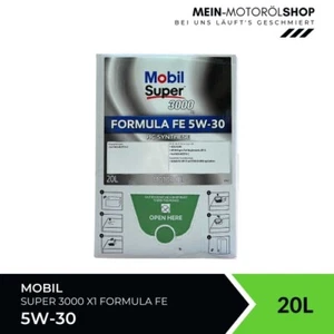 Mobil Super 3000 X1 Formula FE 5W-30 Ford Jaguar ACEA A5/B5 20 Liter BAG-IN Box - Bild 1 von 8