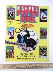 Libro de póster Marvel Amazing Spider-man Mcfarlane arte Venom Hulk de colección años 90 - Imagen 1 de 4