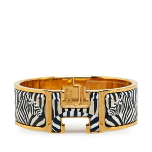 HERMES Zebra Click Clack H GM Armreif Damen 【Gebraucht】 - Bild 1 von 8