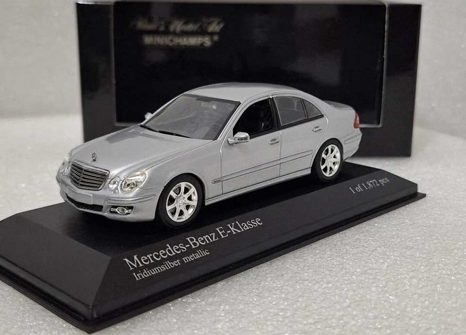 Mercedes-Benz E-Class (W211) 2007 Silver 1:43 Minichamps 400036000 RARITY!!! - Image 1 of 4