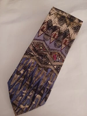 Disney ATLAS DESIGN Mens Necktie Mickey & Co Goofy Art SILK - Image 1 of 4