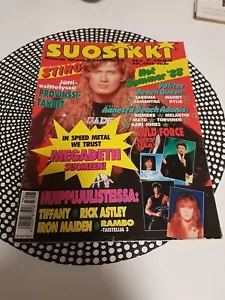 Revista Dave Mustaine 1988 Bros Sabrina Salerno Samantha Fox Kylie Minogue - Imagen 1 de 16