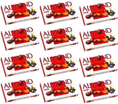 MEIJI ALMOND Chocolate Crispy Crunch Nuts Sweet Candy Savory Snack Japan 79g