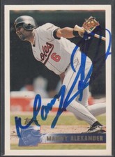 MANNY ALEXANDER 1994 Topps #34 Baltimore Orioles TTM/IP Signed Autographed