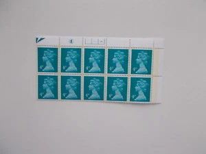 Waddington Litho 4p FCP/PVA Machin Top Right Hand Cylinder Block of 10 Cyl 1-1p2 - Picture 1 of 1