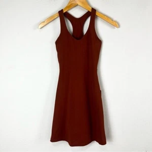 NUEVO Vestido Girlfriend Collective Lola Active con Pantalones Cortos Marrón Mohagan Talla XXS - Imagen 1 de 10