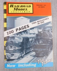Railroad Model Craftsman FEB 1957 Vol. 25 No. 9 Trains Mancave Vintage Magazine - Picture 1 of 5