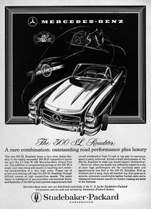 Mercedes-Benz 300 SL 1958 Roadster "Una combinación rara" anuncio original - Imagen 1 de 1