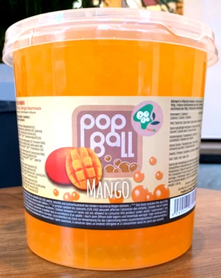Bubble Tea Popping Boba Mango Fruchtperlen Party Getränke 3,2Kg Vegan Taiwan - Bild 1 von 4