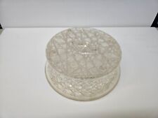 Vintage Lucite Acrylic Round Cake Plate with Lid Clear - 1960's-70's