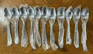 NEW Cambridge BRITTANY Stainless Soup Spoons Paddle Handle 7 1/8" Lot of 11 - Picture 1 of 7