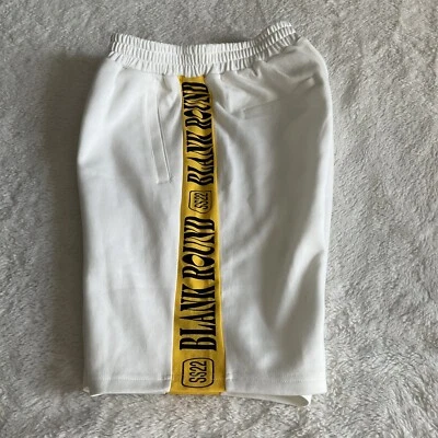 Blank Round “East Meets Street” SS22 Mens Small Boxing Sweatshort White. - Image 1 of 4