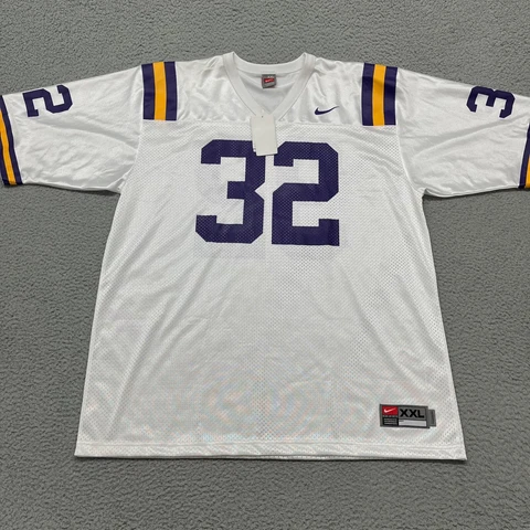 Nike Team LSU Jersey Mens XXL White #5 Football Jersey NCAA SEC Mens 2XL Cover