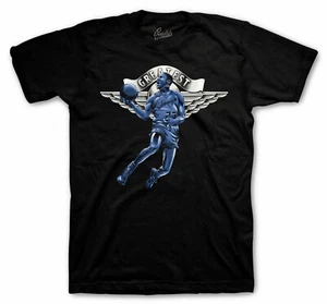 Shirt To Match Jordan 1 Dark Marina Blue Shoes - Greatest Sneaker Tee - Picture 1 of 3
