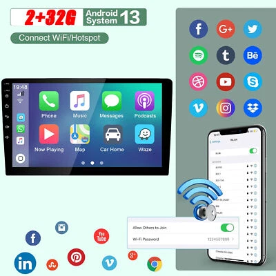 Car Stereo Radio Wifi FM For Plymouth	Gran Fury 1987-1989 GPS Navi Carplay 32G Foto 1 de 4