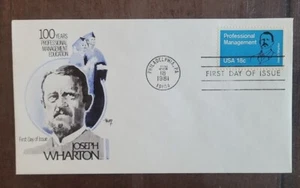 US FDC # 1920 Joseph Wharton Profesional Management 1981. - Picture 1 of 6