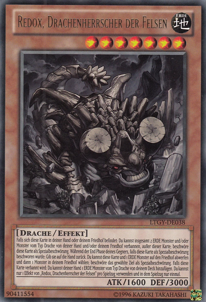 YU-GI-OH, REDOX, DRACHENHERRSCHER DER FELSEN, R, LTGY-DE038, TOP - Bild 1 von 1