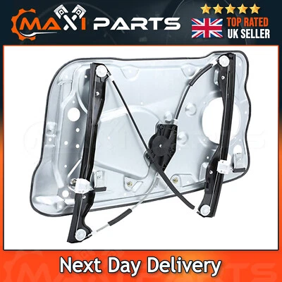 Skoda Fabia MK1 6Y 1999-2008 Front Left Passenger Window Regulator & Panel - Image 1 of 2