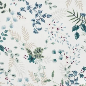 NEW The Company Store Multi Verde Floral 100% Cotton Velvet Flannel Queen Duvet - Picture 1 of 5