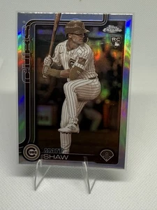 MATT SHAW 2025 Topps Chrome SEPIA Refractor RC Rookie Card Parallel #219 Cubs SP - Picture 1 of 1