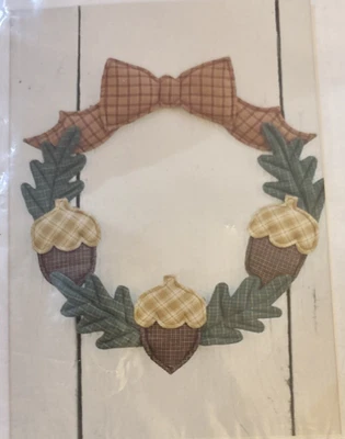 Vtg Rare Snapdragon Designs ACORN WREATH Sewing 1994 Pattern #144 only - Image 1 of 3