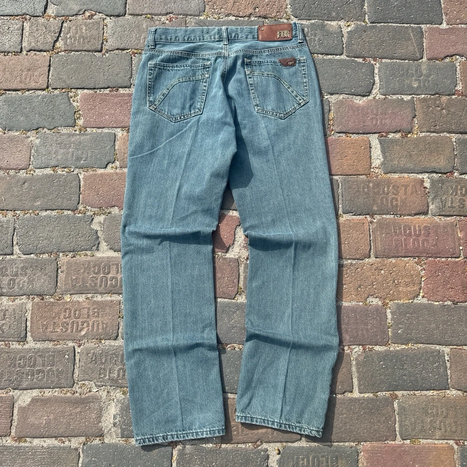 Y2K Fox Racing Light Wash blue jeans size 34x31  - Image 1 of 4