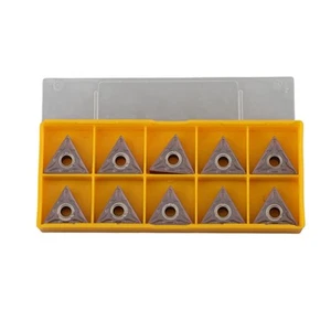 10 Stück TNMG331 TNMG160404MA BP010 Dreieckswendeplatten zum Präzisionsdrehen - Bild 1 von 8