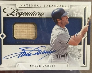 2024 National Treasures Auto, Holo Gold Jumbo Lumbar Steve Garvey 46/49 S/P - Bild 1 von 3