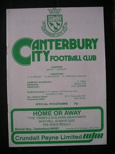 CANTERBURY CITY v Dover 81/2 SL Cup. - Picture 1 of 1