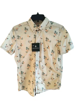 Camisa B by Brooks Brothers Jóvenes Niños Abotonada Piña Beige Talla 18 Y Nueva  Foto 1 de 4