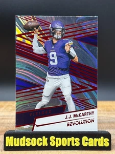 J.J. MCCARTHY - 2025 PANINI REVOLUTION - SWIRL - MINNESOTA VIKINGS - Picture 1 of 2