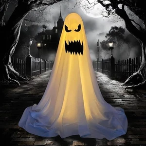 Halloween Light Up Ghost Standing Ghost with LED Light Halloween Decor 165cm A - Picture 1 of 20