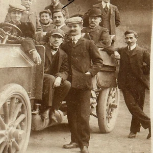 Antique Car Automobile Men Italian Real Photo Postcard RPPC Photograph - Picture 1 of 9