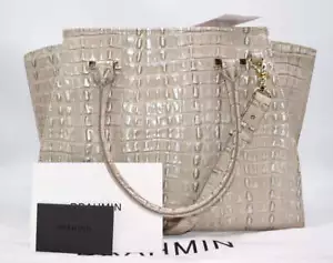 Brahmin Priscilla Satchel Bag in Warm Gray La Scala - Picture 1 of 17