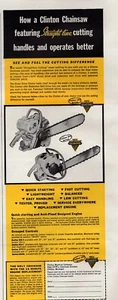 1957 Clinton Modell D4-1 & 377 -1 Kettensäge Original Printanzeige  - Bild 1 von 1