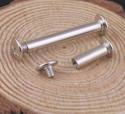 Nickel Plated M5 *6-100mm Book Binding Post Screw rivet For Scrapbook Album Snap