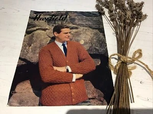 HAYFIELD * DK * VINTAGE MEN'S CARDIGAN. Knitting Pattern. No H/327 - Picture 1 of 3