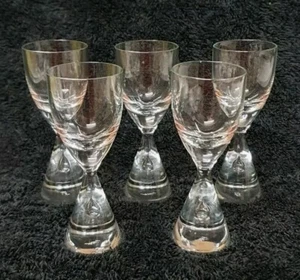🔶️5 HOLMEGAARD PRINCESS SCHNAPPS SHOT GLASS BENT SEVERIN MCM DANISH MODERN - Picture 1 of 5